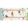 KIK Vzdelávacia obojstranná penová skladacia podložka panda street