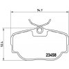Sada brzdových platničiek, vždy 4 kusy v sade BREMBO P 44 009 (P44009)