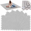 Penová podložka 6 ks puzzle 180 x 120 cm Massido 650100 - sivá