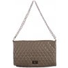 Mondo Italia Dámska kabelka 717 šedohnedá Made in Italy Šedohnedá