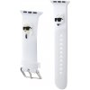 Karl Lagerfeld Karl and Choupette Head NFT Řemínek pro Apple Watch 38/40/41 White KLAWMSLKCNH