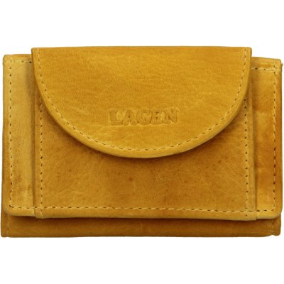 Lagen dámska mini peňaženka kožená W 2030 D žlutá YELLOW
