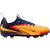 Detské kopačky Nike, JR PHANTOM 6 LOW ACAD FG/MG EH oranžová,tmavo modrá,čierna, 33 EU