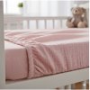 Prem Mušelínové prestieradlo do postieľky 60x120 cm Ružová