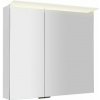 Sapho LINEX galérka s LED osvetlením, 80x70x15cm, biela LX080-0030