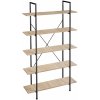tectake 404151 regál glasgow 106 x 34,5 x 179,5 cm - industrial svetlé drevo, dub sonoma