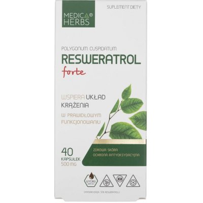 Medica Herbs Resveratrol Forte 500 mg 40 kapsúl