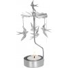 Pluto Design Rotujúci svietnik Swallow Silver