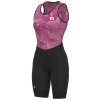 Letné dámske cyklistické nohavice Alé R-EV1 Velocity Integrato Lady čierne/ružové S
