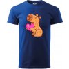 Zamilovaná kapybara - Tričko extra veľké (5-8XL) - 5XL ( Kráľovská modrá )