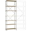 Manuflex RM2226 Zásuvná polica MEGAFLEX v základnej verzii so 7 policami, (š x v x h) 970 x 3000 x 600 mm, ocel, drevená podlaha, pozinkovaný; RM2226