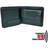 RFID kožená peňaženka v čiernej farbe vybavená blokáciou RFID / NFC, č.7992