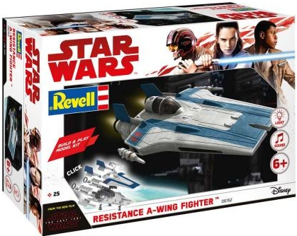 Revell Star Wars 06762 Resistance A-wing Fighter modrý