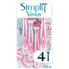 Gillette Simply Venus 3 jednorazové dámske holítka, 4 ks / 1 bal