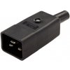 PREMIUMCORD Konektor napájecí 230V na kabel (samec, IEC C20)