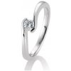 SOFIA DIAMONDS prsteň z bieleho zlata s diamantom 0,25 ct BE41/85943-W