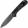 CIVIVI Elementum Damascus/CF Golden C907C-DS1