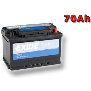 Exide Classic 12V 70Ah 640A EC700