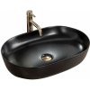 Rea CLEO 61 BLACK MATT UMÝVADLO NA DOSKU, čierne keramické REA-U0035