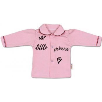 Baby Nellys Bavlnená košieľka Little Princess - růžová