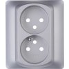 Legrand Sistena Life dvojitá zásuvka strieborná - 771335