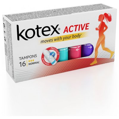 Kotex Active Tampony normal 16ks
