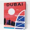Vymalujsisam.sk Maľovanie podľa čísiel - Dubai Veľkosť: 30x40cm, Rám: Na kartónovej doske