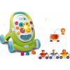 Smoby set chodítko Cotoons modré s kockami, svetlom a melódiou a autíčka Imagin Cotoons 211376-3