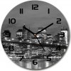Sklenené hodiny okrúhle Manhattnu Nev York fi 30 cm
