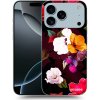 Picasee silikónový čierny obal pre Apple iPhone 17 Pro Max - Flowers and Berries