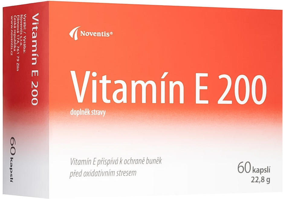 Noventis Vitamin E 200 mg 60 kapsúl od 2,86 € - Heureka.sk