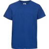 Russell detské priliehavé tričko jasná kráľovská modrá