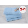 Set 2 uterákov EKONOM svetlo modrý + uterák ZADARMO