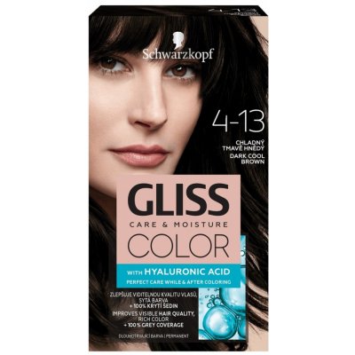 Schwarzkopf Gliss Color 4-13 Chladný Tmavohnedý