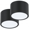 Stropné svetlo IMMAX NEO súprava 2x RONDATE Smart stropné svietidlo 15cm 12W čierne Zigbee 3.0 + DO (07023L-15BD)