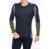 Funkčné tričko Smartwool Intraknit Thermal Merino BL Colorblock Crew - charcoal/winter moss