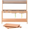 SucceBuy hračkársky kuchynský set pre deti 100 cm Drevo s 2 umývadlami