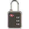 WORLDPACK TSA zámok na batožinu 3-miestny - bezpečnostný kombinačný zámok, rôzne farby Farba: Sivá