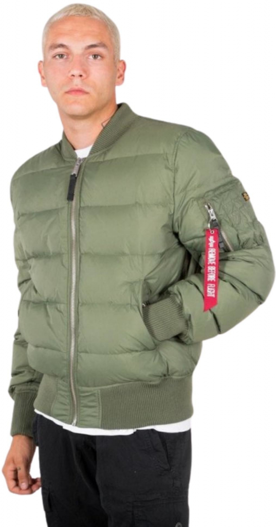 Alpha Industries MA-1 PUFFER pánska zimná bunda sage green