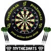 ProZona Advance šípkarský set, terč Mythic Griffin, Surround, 2 sety šípok, štartovacia čiara