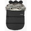 Luxusný zimný fusak s kapucňou s uškami New Baby Alex Fleece black