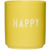 DESIGN LETTERS Porcelánový hrnček Yellow Happy 300 ml