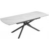 Rozkladací jedálenský stôl Mikado 46495 180/230x90cm Ceramik white marble