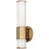 Quintiesse Nástenné LED svetlo Facet Single, 3 000 K, mosadz - QN-FACET-LED1-HB-BAT