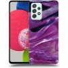 Picasee silikónový čierny obal pre Samsung Galaxy A73 5G - Purple glitter