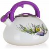 BANQUET Kanvica smaltovaná pískacia LAVENDER 3 l