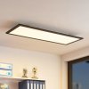 Lindby LED panel Nelios, 80 x 30 cm, CCT, čierny, kov - 9956143