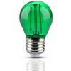 CB Elektro Žiarovka LED Filament E27 2W, Zelená 60lm, G45 VT-2132 (V-TAC)