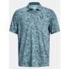Pánska polokošeľa Under Armour golf Playoff 3.0 Palm Sketch modrá s potlačou M