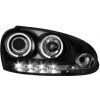 predné svetlá VW Golf V 03-09 Angel Eyes čierne